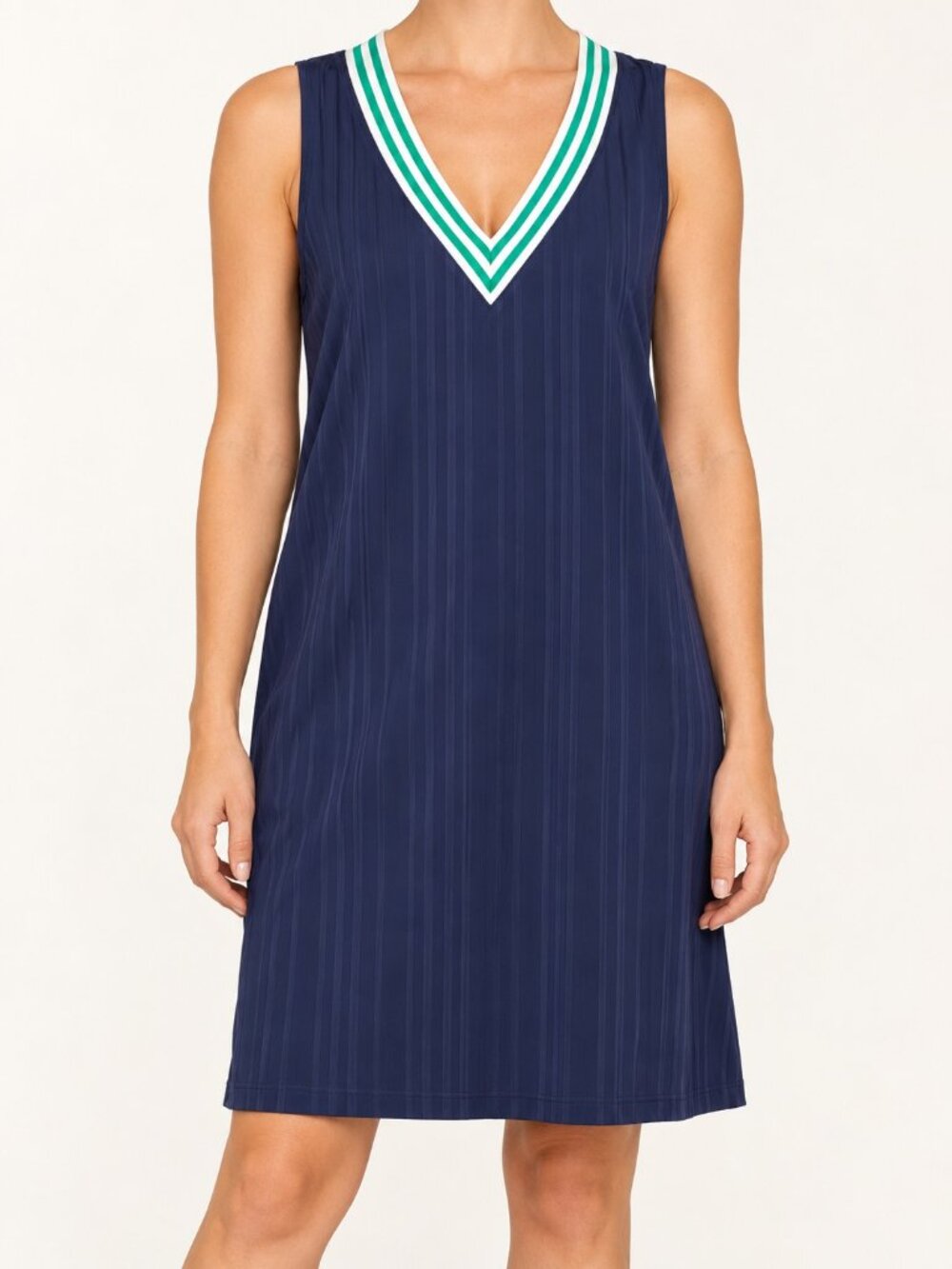 Southern Tide Navy Game Day Sleeveless Shift Dress Size L